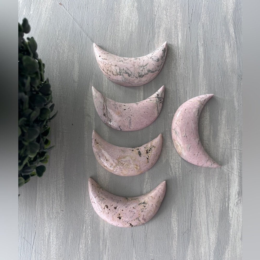Rhodochrosite Crescent Moon